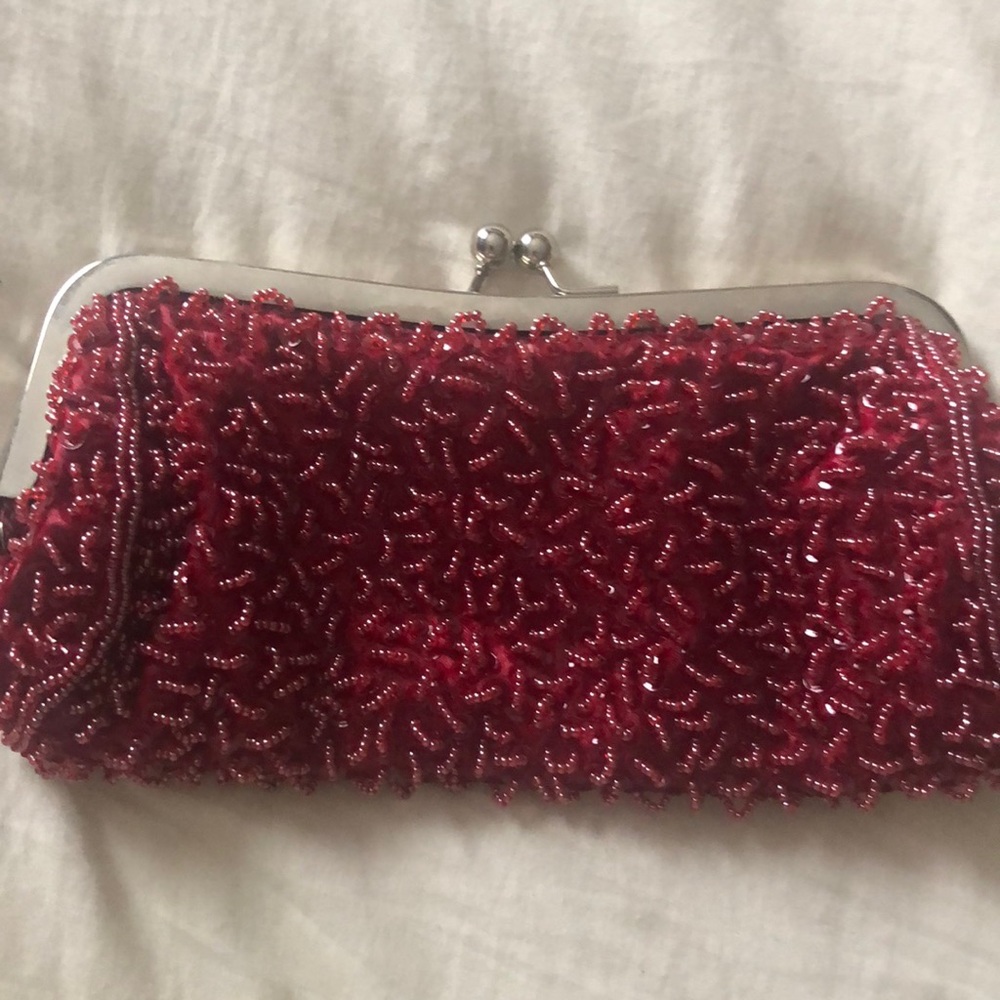 Red evening bag